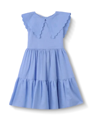 VESTIDO INFANTIL 3 MARIAS GOLA BORDADA LINHO AMARELO (cópia)