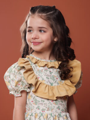 VESTIDO INFANTIL COELHOS BABADOS