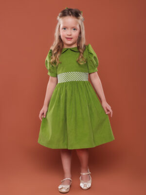 vestido-infantil-veludo-verde