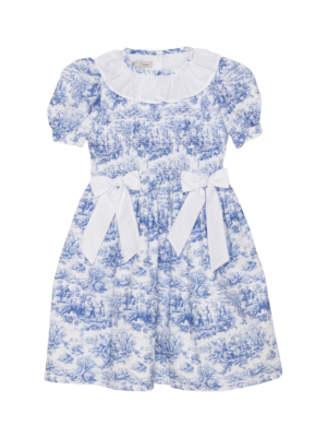 VESTIDO INFANTIL CASINHA ABELHA TOILE AZUL